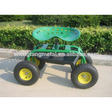 chinese adjustable height rolling garden seat